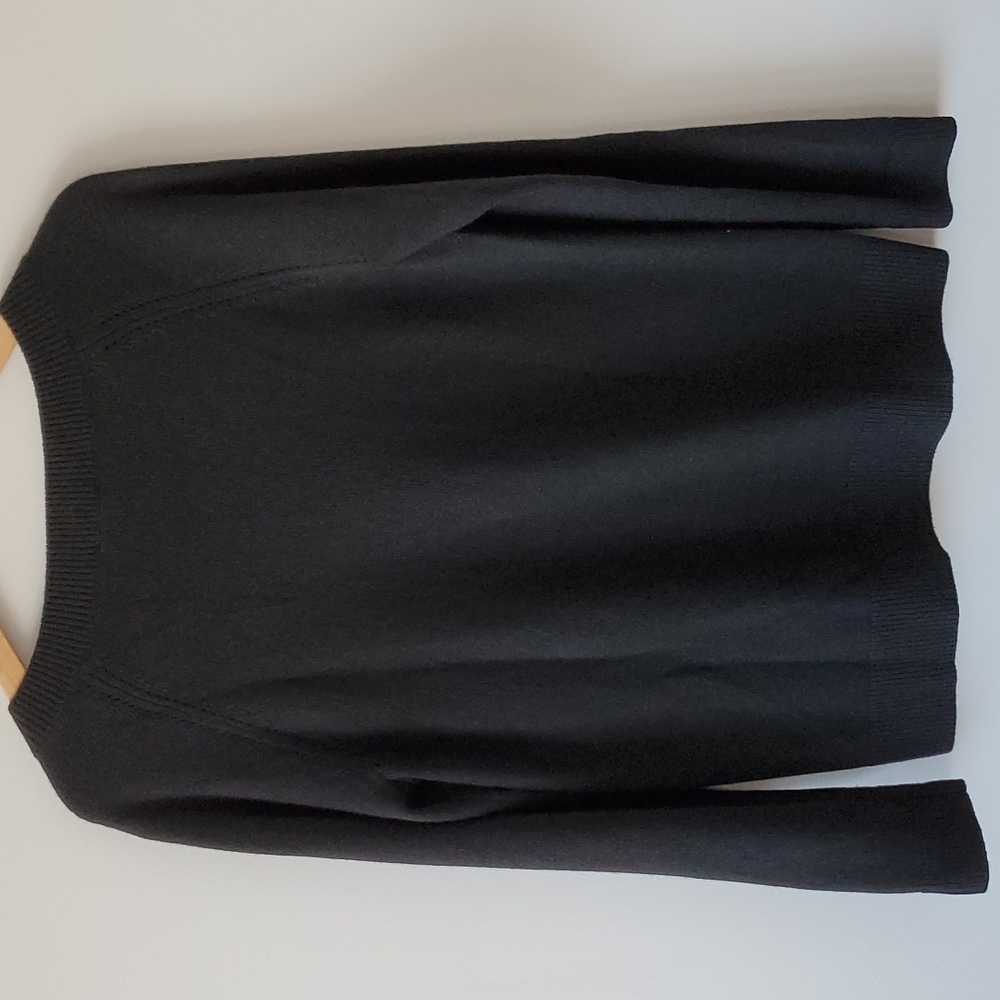 Talbots V-Neck Black Wool Cashmere Blend Knit Cardigan Sweater Women's Sz S - Picture 8 of 9